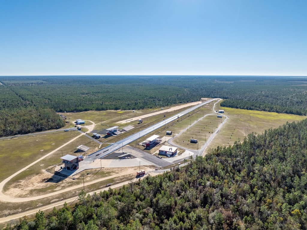 a drone image of a large property for sale