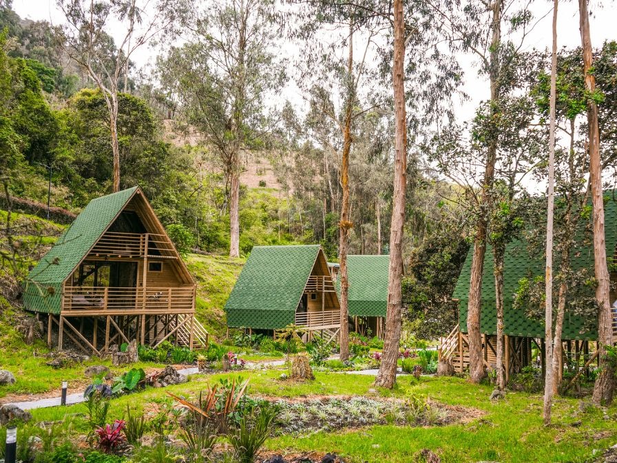 Cabañas,hotel ecológico, Colombia, cordillera de los andes
