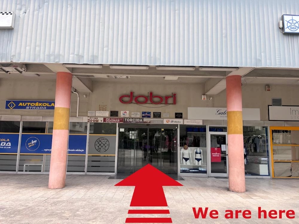 Entrance of Selfie Experience Split near Diocletian’s Palace – must-visit photo attraction in Split Old Town