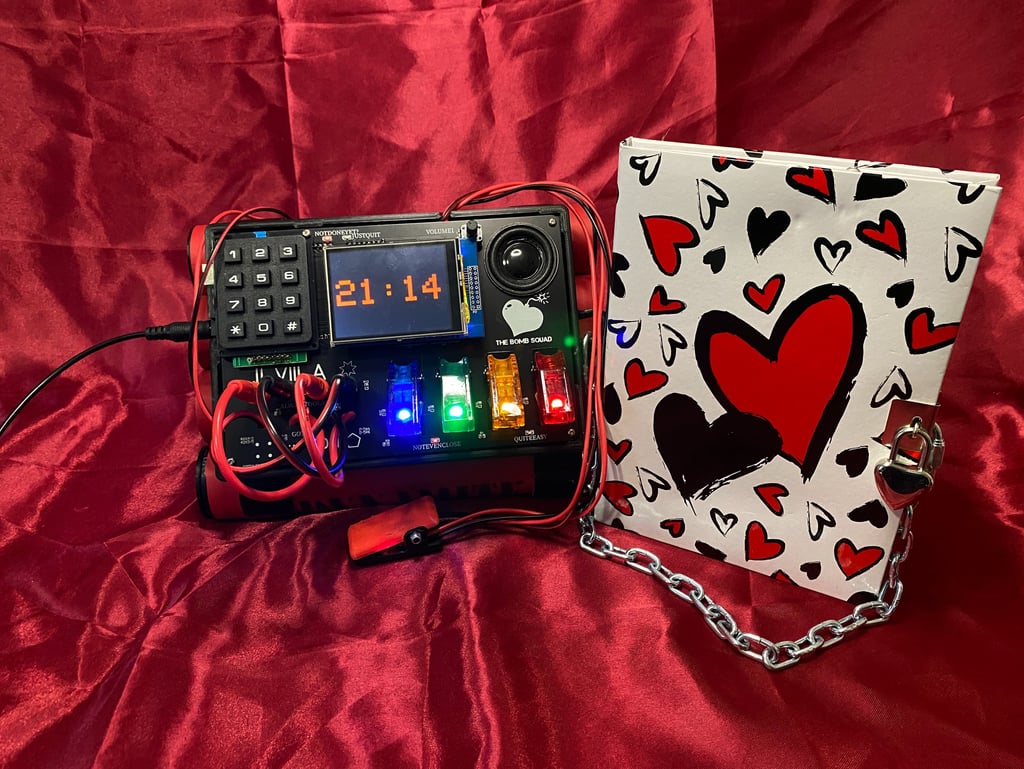 Escape room box transportable électronique alerte à la bombe