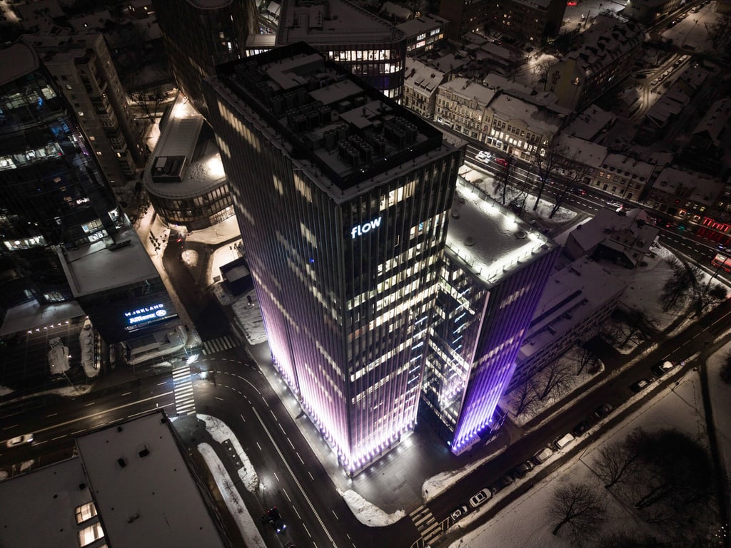 architektūros fotografija Vilniuje miesto pastatai iš oro