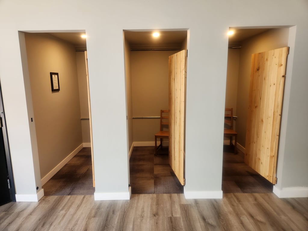 Private Change Rooms.