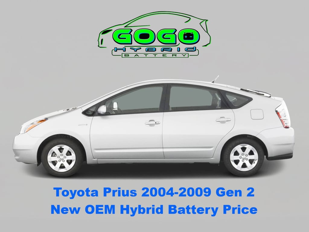Prius 2004 2005 2006 2007 2008 2009 gen 2 new oem hybrid battery replacement GoGoHybridBattery.com 