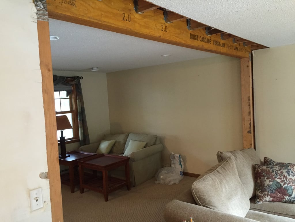 Load bearing wall removal Strucrural LVL install 
