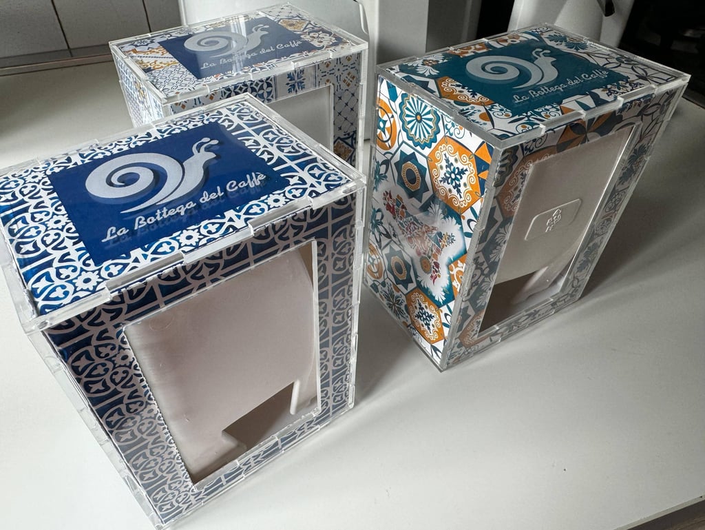 Porta tovaglioli Bar personalizzati in plexiglass