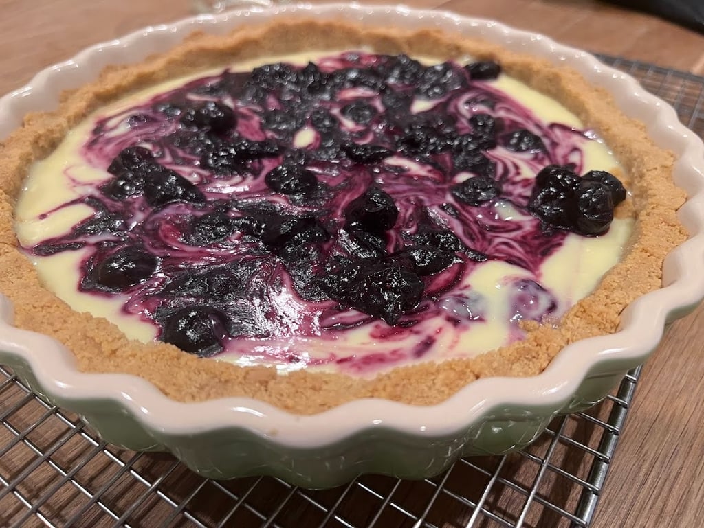 lemon blueberry tart