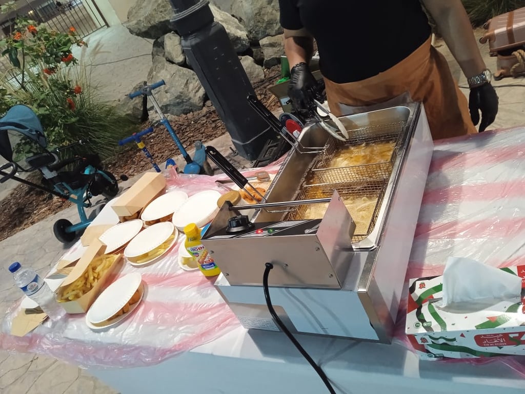 french fries, fries station in dubai