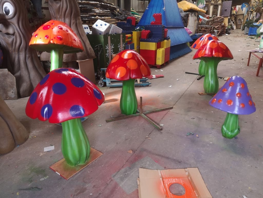 alquiler setas fantasia fibra variadas