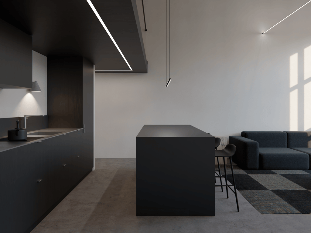 lofto interjero projektas Kaune