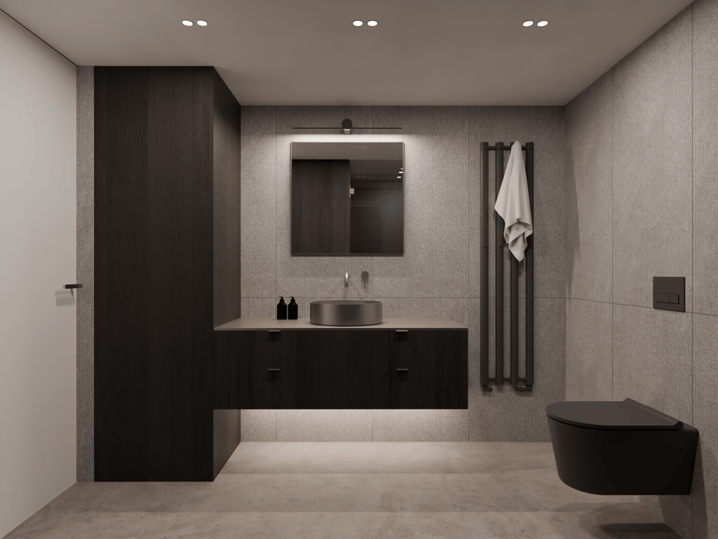 lofto vonios interjero projektas Kaune