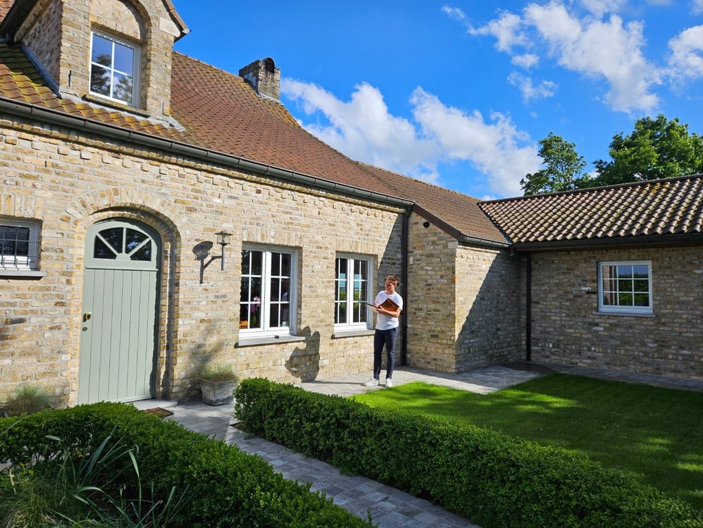 Schatten van onroerend goed Landmeter-expert / Schatter-expert VLABEL