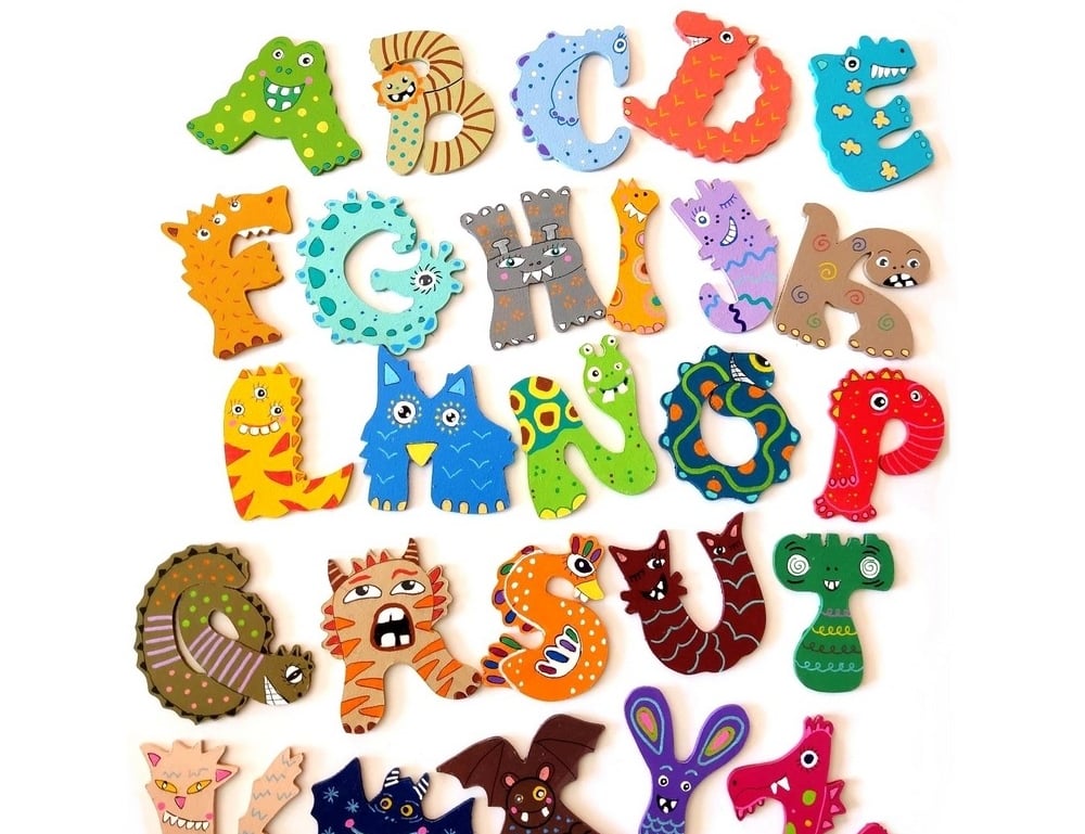 Lettres en bois originales pour enfant