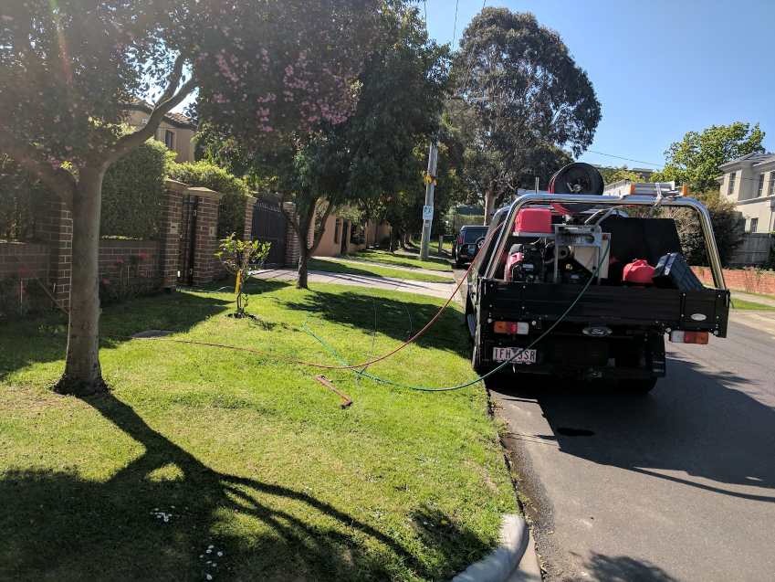 Unblocking a drain in Rosebud