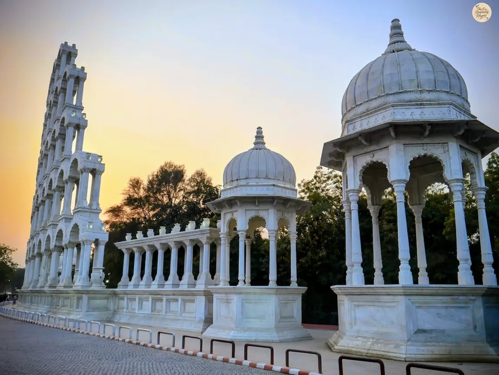 Visit Toran Dwar in Jaipur, a newly built architectural attraction inspired by traditional Rajasthani gateway design.
