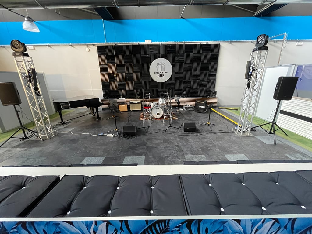 Spazi musicali attrezzati di Creative Hub Academy Bologna