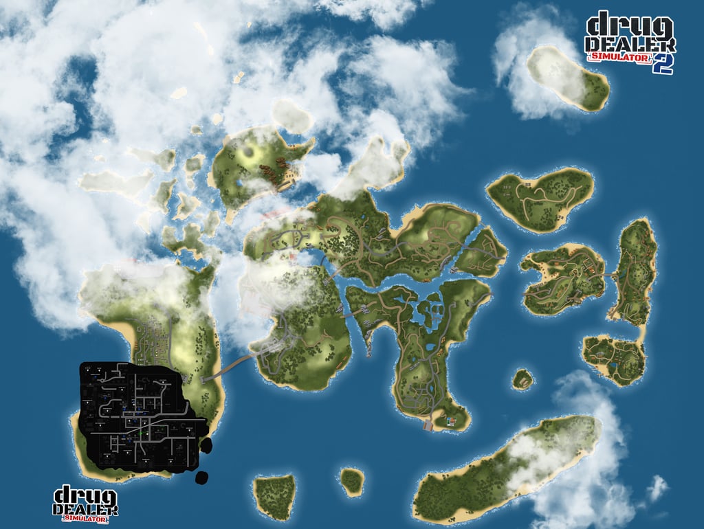 Drug Dealer Simulator 2 - Mapa do game