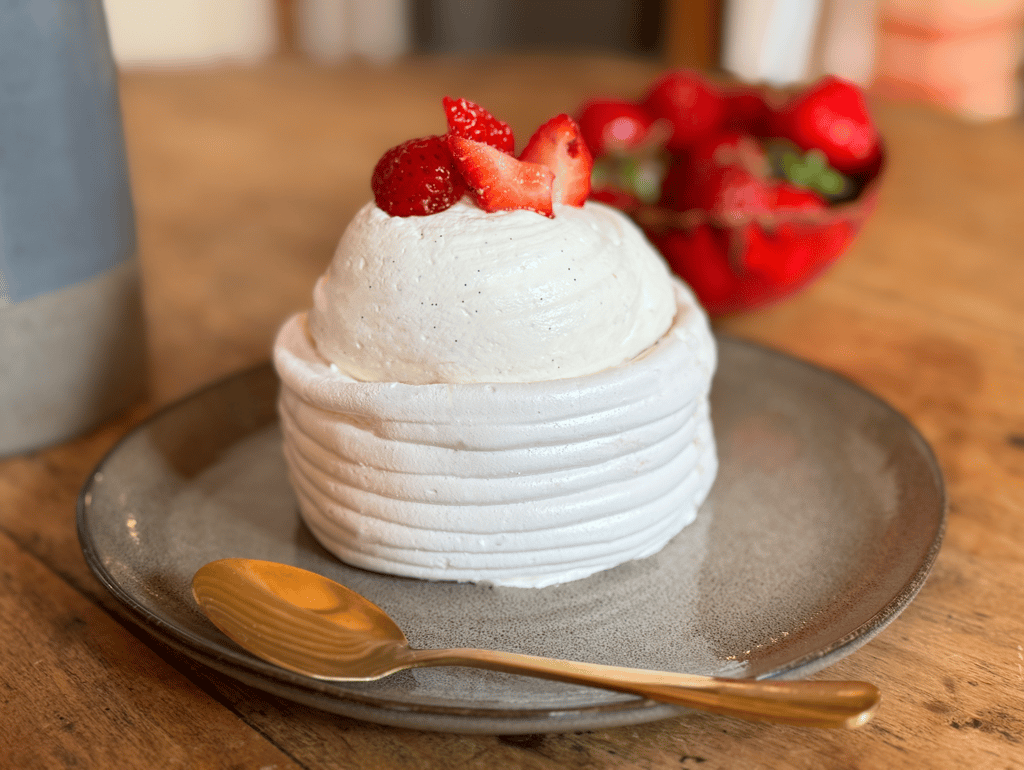 Pavlova aux fraises