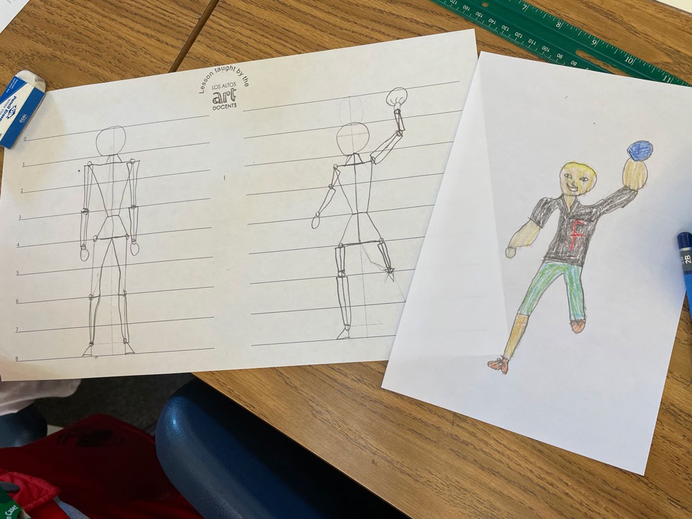drawings of a human standing up