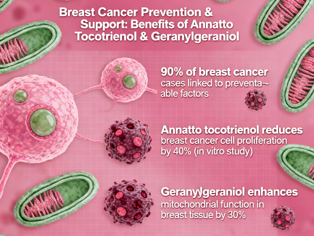 Breast Cancer Prevention & Support Benefits of Annatto Tocotrienol & GG