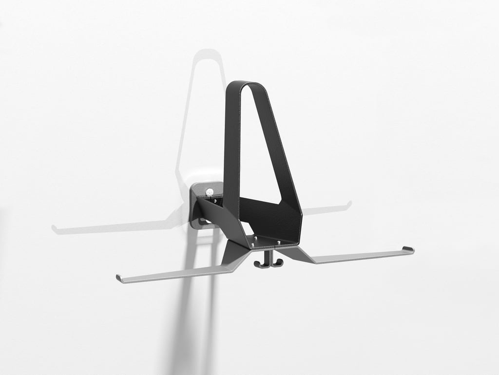  wall mounted moto gear rack motorcyclist helmet suit hanger