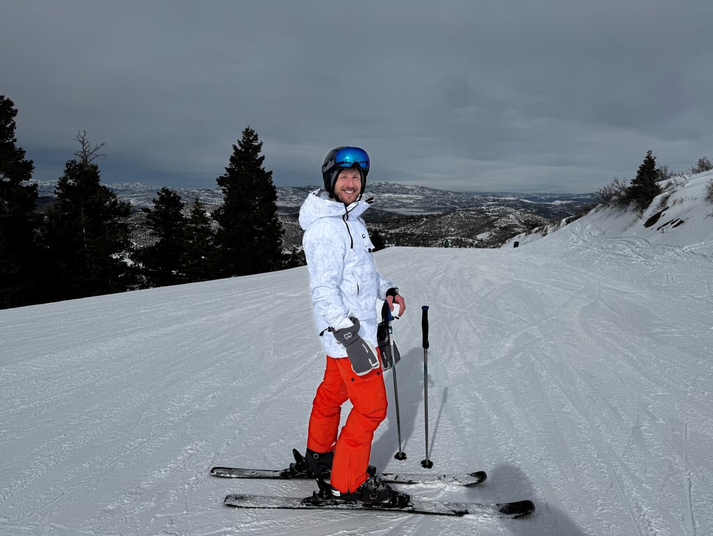 Dr. Meyers skiiing