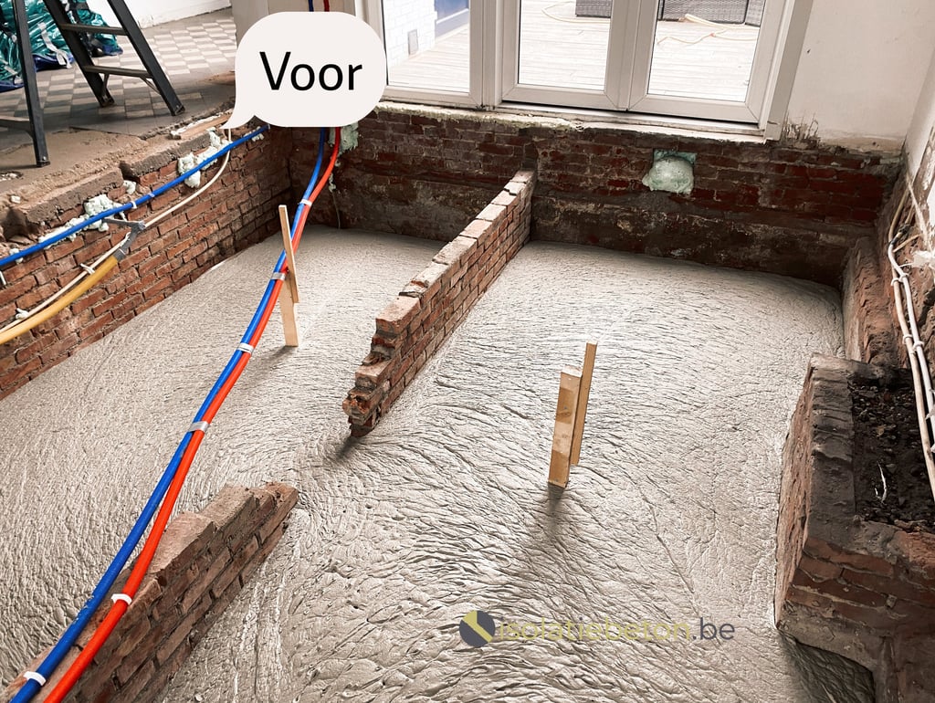 Isolatie opvullen kruipkelders schuimbeton