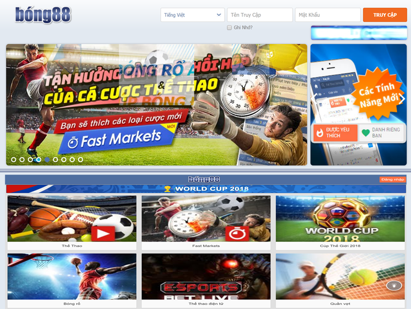 Vào trang Bong88 khi bị chặn link