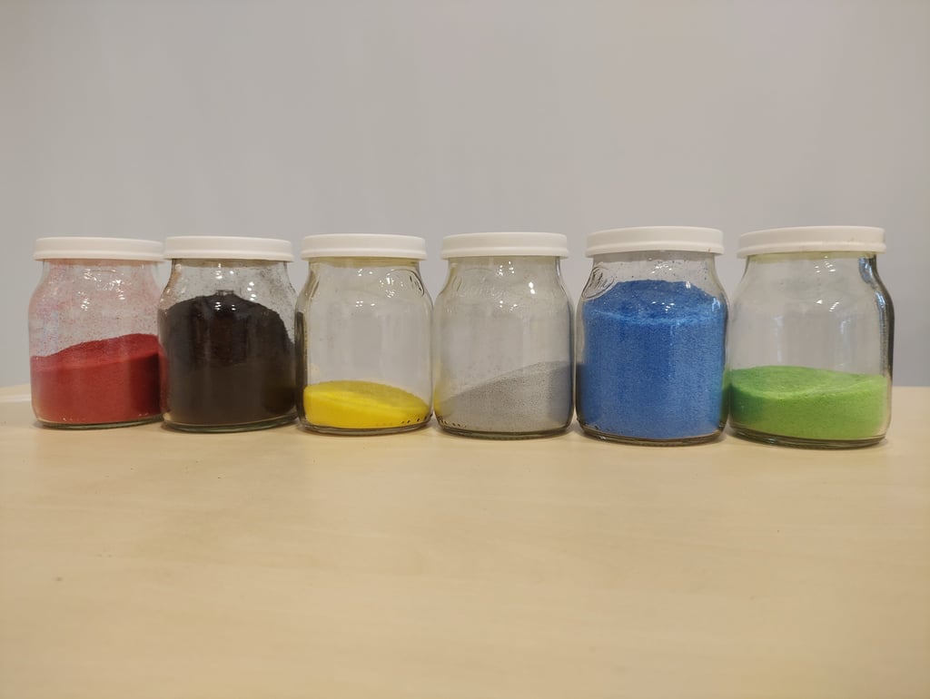 plástico colores varios