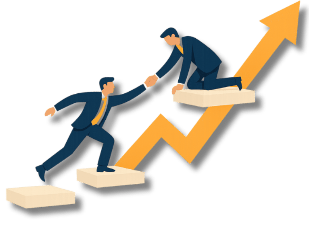 Illustration croissance entreprise accompagnement stratégique IA