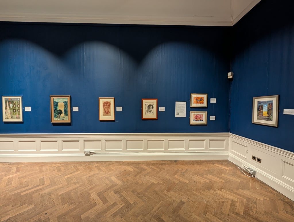 Ukrainian children's paintings on display in the art gallery