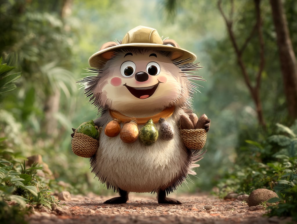 Tumbleberry Hedgehog in the Congo rainforest