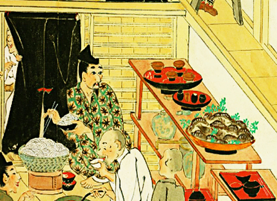 Fragment du rouleau peint dit Boki e kotoba