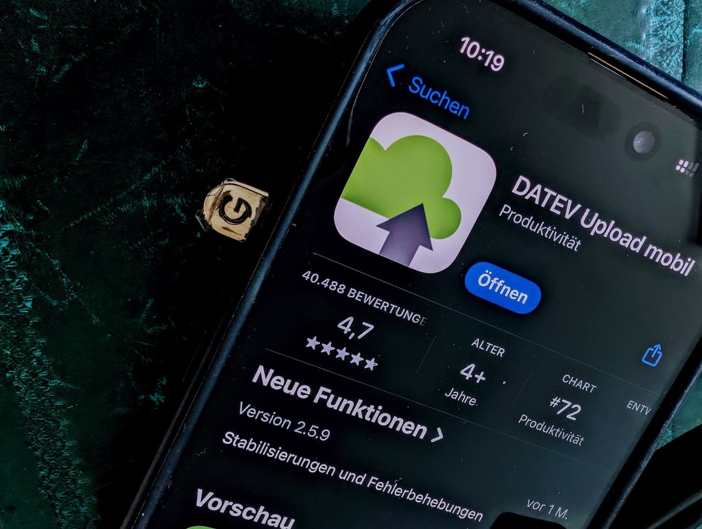 iPhone App DATEV Upload Mobil