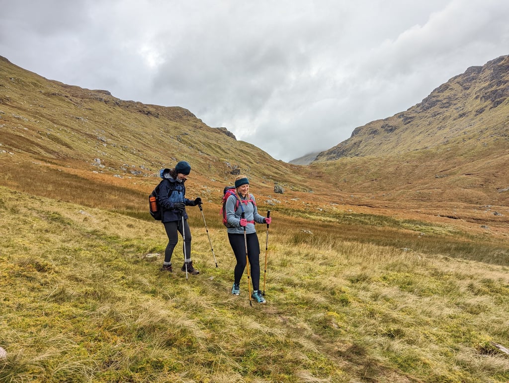Hikers on group walk