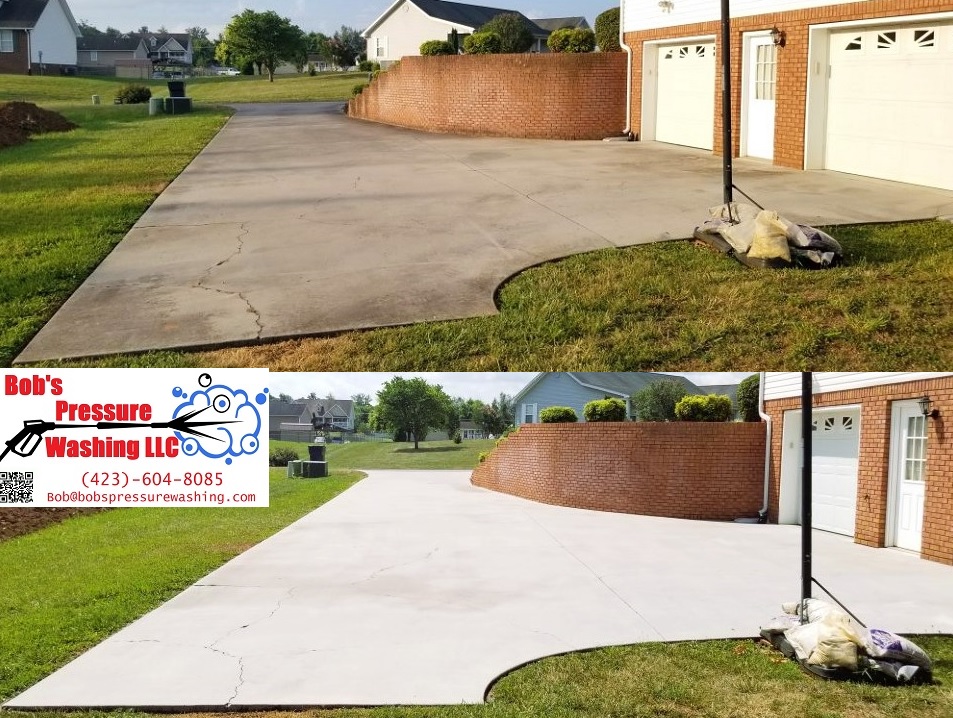 Concrete Driveway cleaning in Russellville, Tn 37860 near me by Bobs Pressure Washing LLC in Bulls Gap, Tn 37711 3
