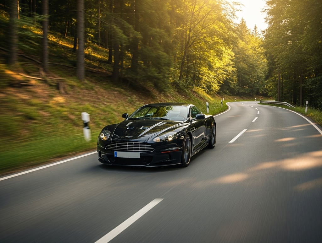 aston martin in the black forest