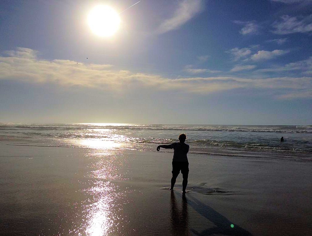 Taïchi chuan en bord de mer