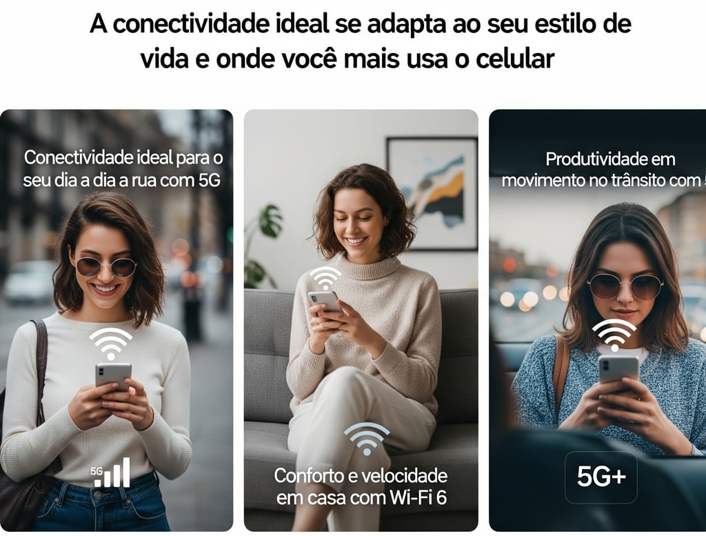 uma mulher sentada em um sofá com um celular