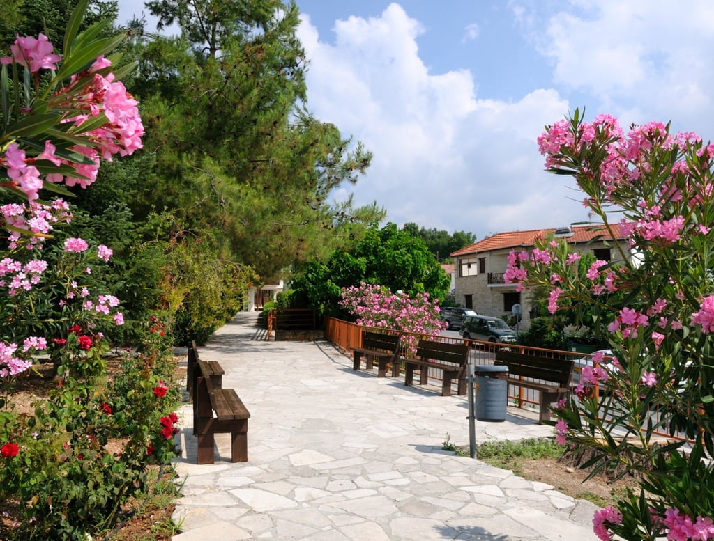 Alley in Omodos Village, Cyprus