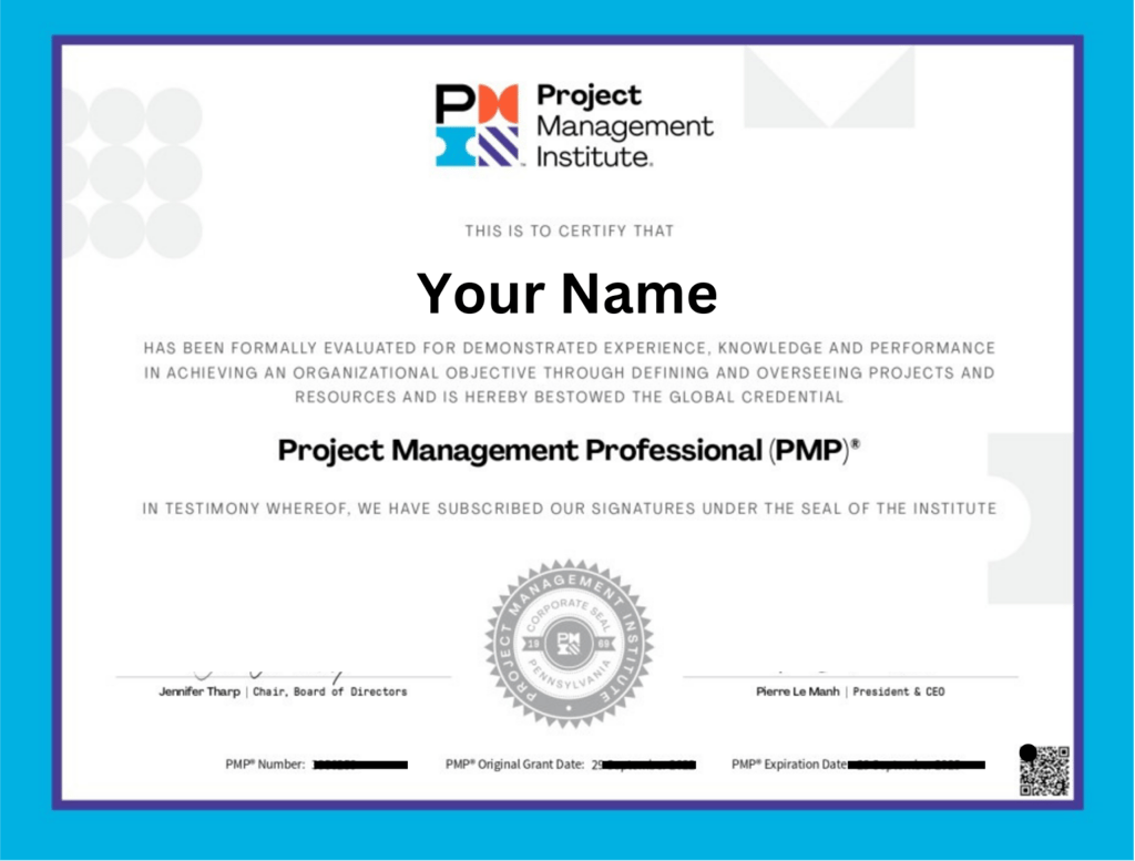 PMP professional certificates