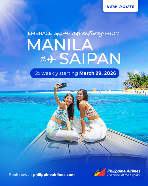 Philippine Airlines flying direct between Manila and Saipan