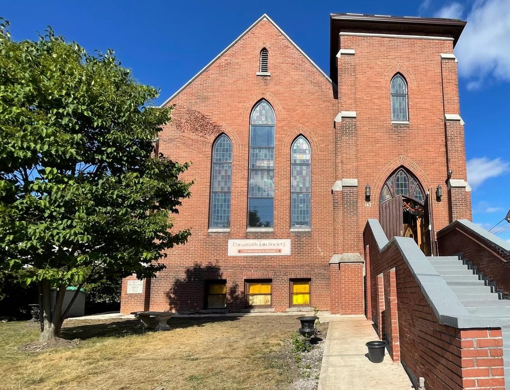 a church with a steeple and a steeple