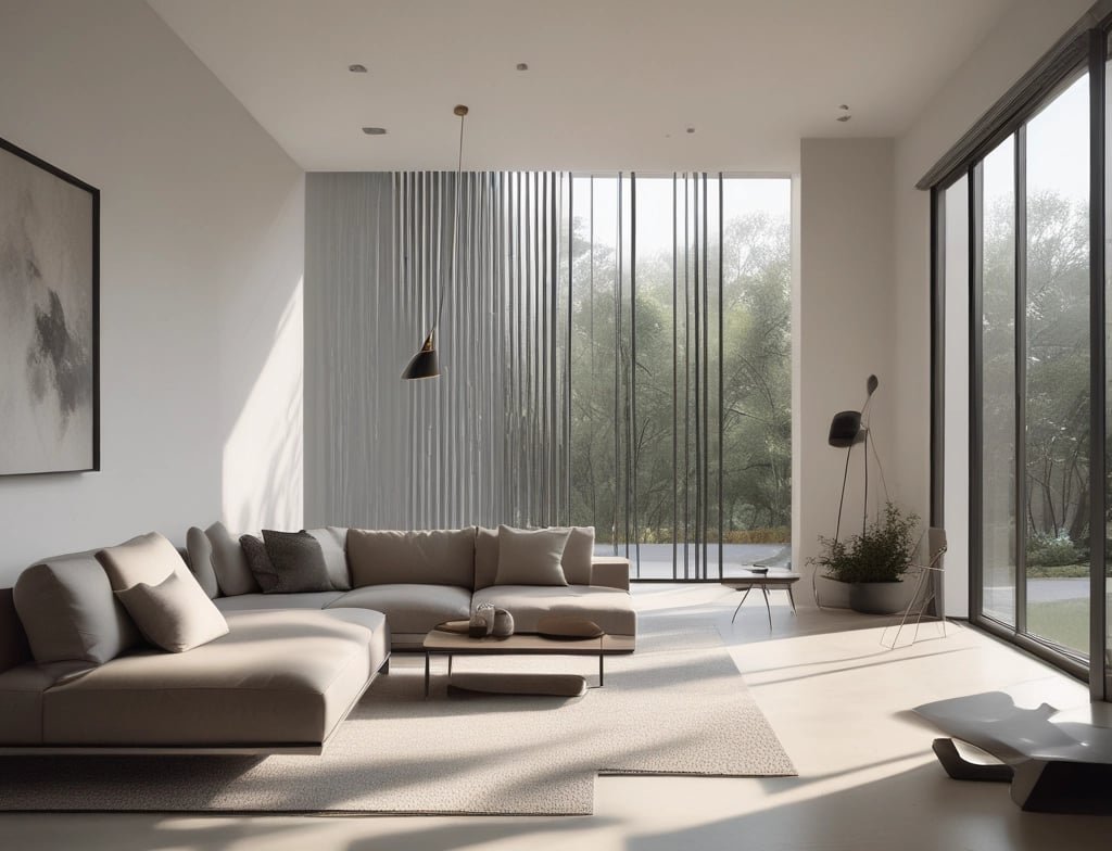 A beautifully designed interior space showcasing custom furniture and decor.