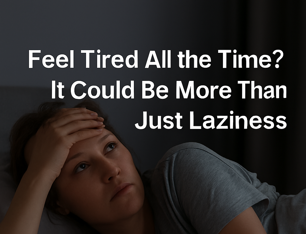 A tired woman in her 30s sits on a sofa with her hand on her face, showing signs of emotional burnout and fatigue.