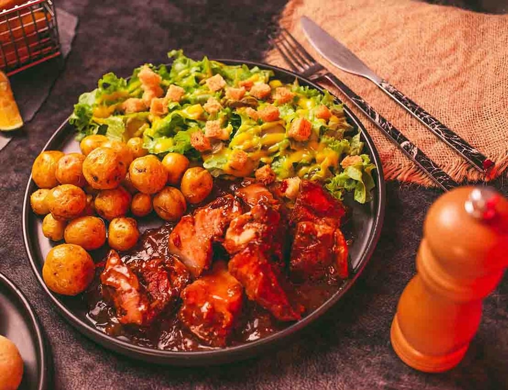 Costillas BBQ en el Restaurante Rustic en a Tebaida Quindío