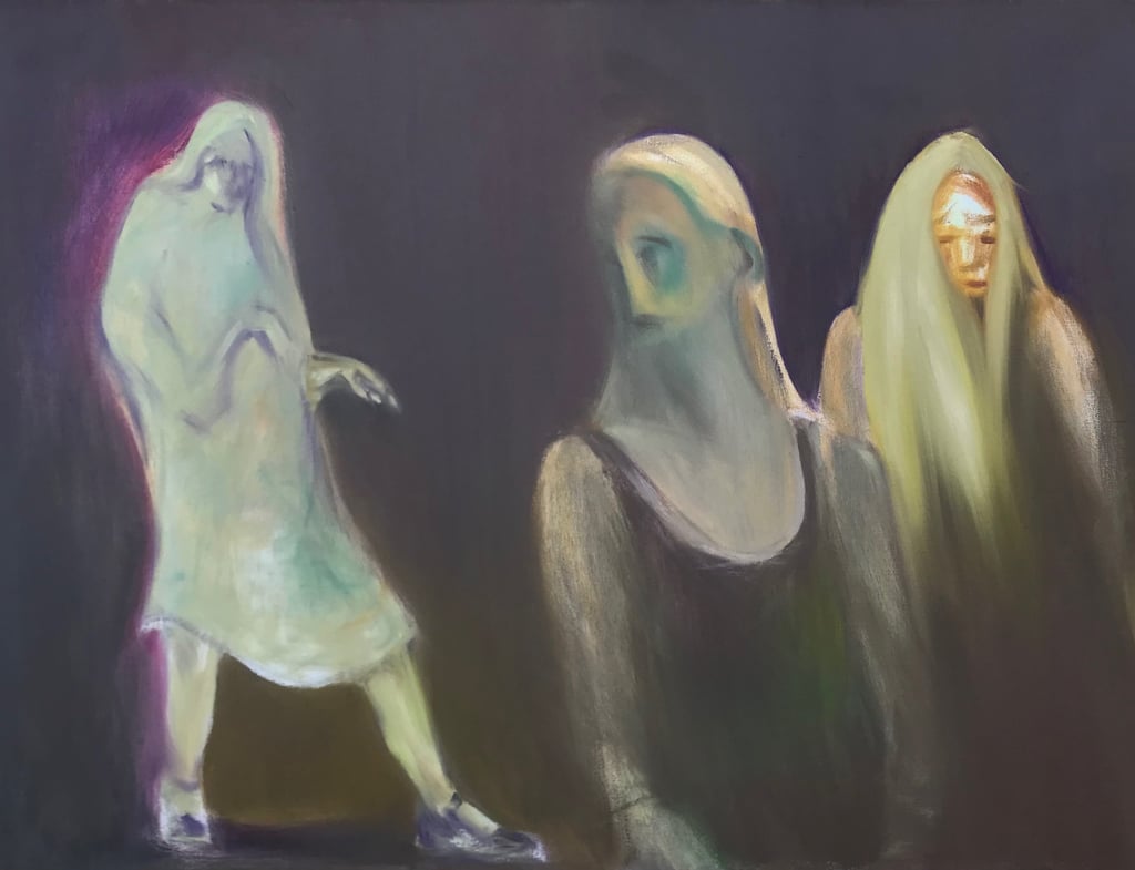 Figurative oil paintings by Lina Mikuzyte