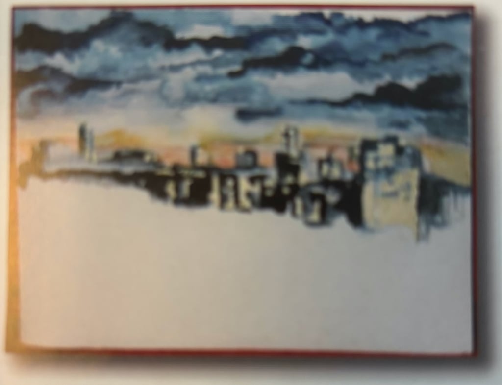 Iris Devote LITTARDI © - "Aquarelle" 1993 - huile sur toile