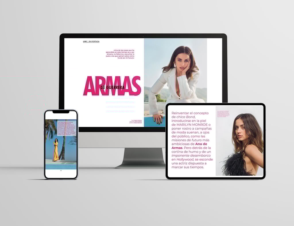 Diseño editorial interativo Lativa Magazine