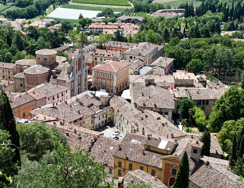 The roofs of old medieval town of Brisighella