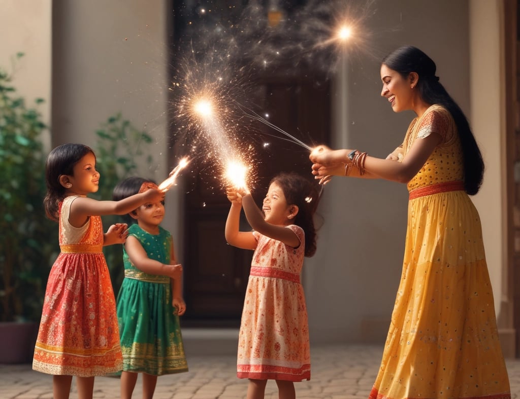 a dog standing in the middle of a street at night